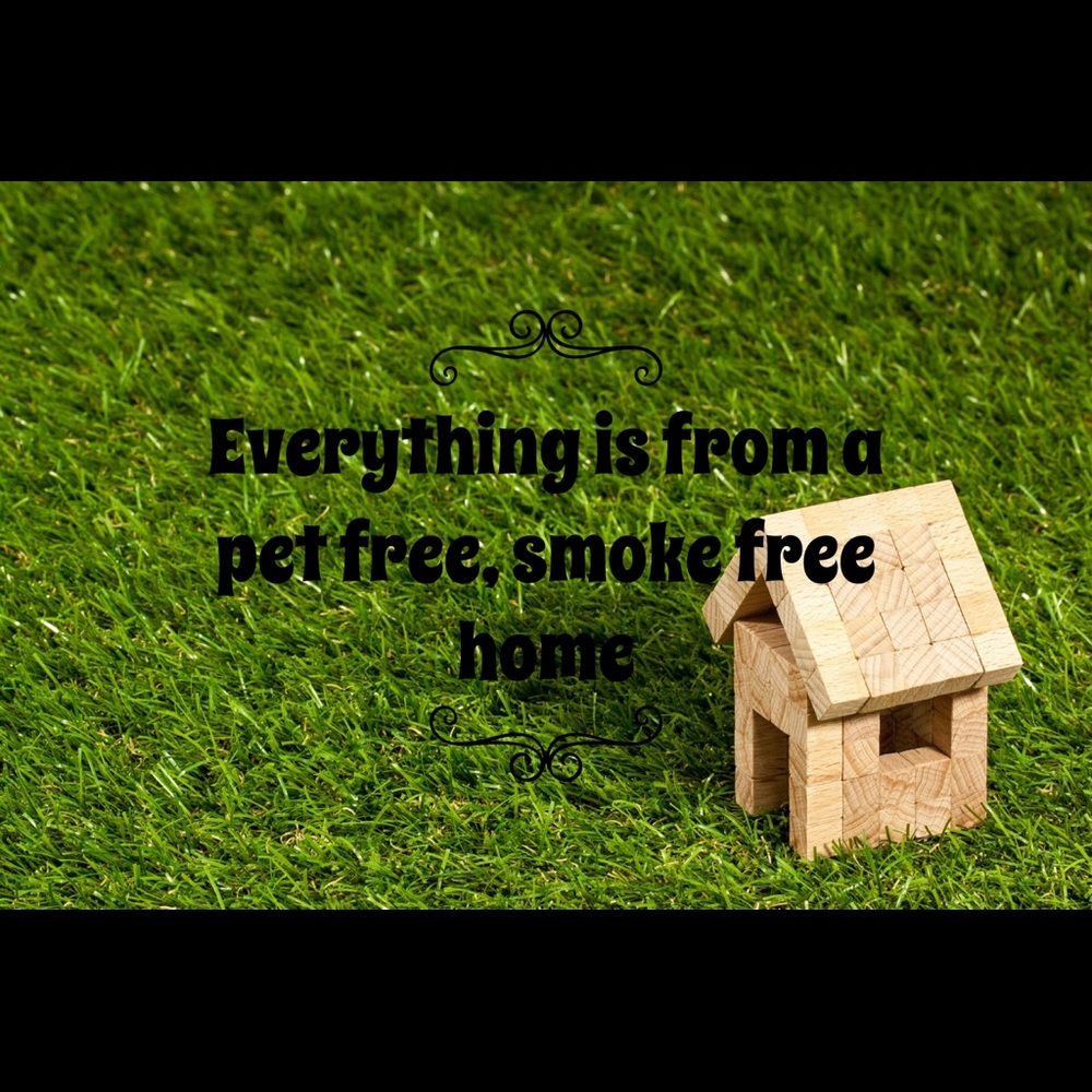Everything’s from a smoke and pet free home!
